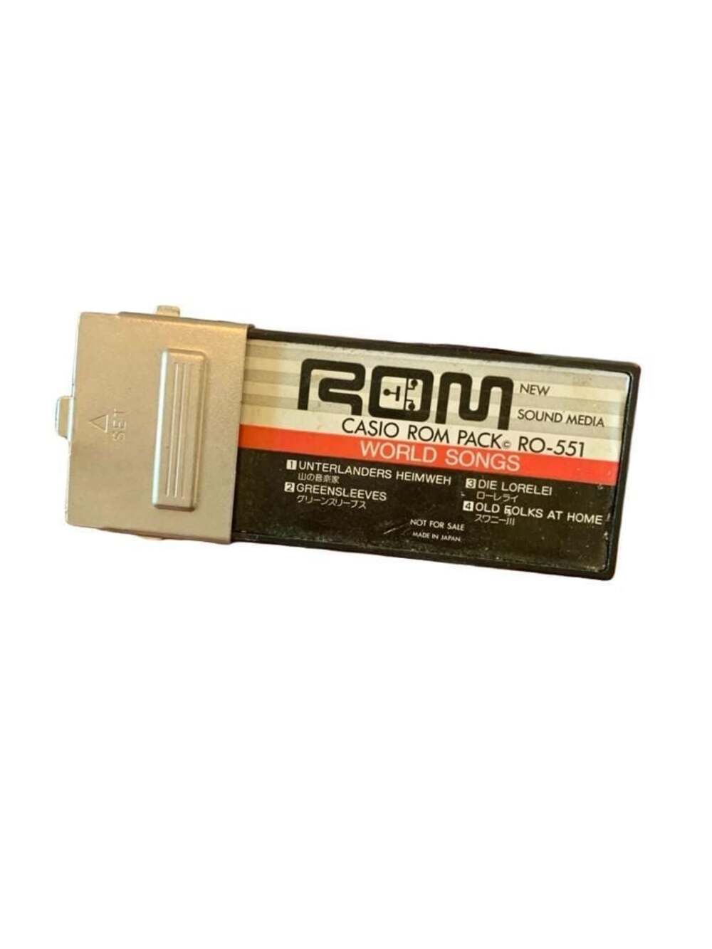 Vintage Casio ROM Pack RO-551 World Songs Keyboard Cartridge